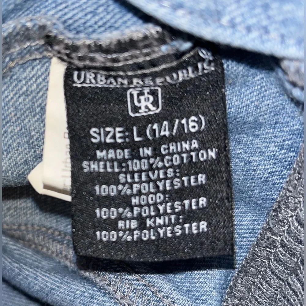 Urban Republic Boys 4 Pocket Denim Jacket Size 14/16